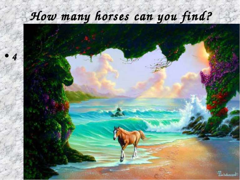 How many horses can you find? 4
