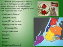 New York is the largest city in the USA and one of the largest cities in the ...