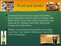 Food and drinks Traditional Irish food includes a Big Irish breakfast, Brown ...