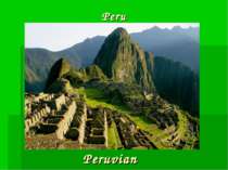 Peru Peruvian