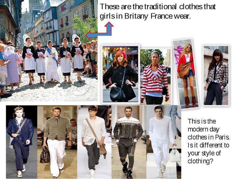 These are the traditional clothes that girls in Britany France wear. This is ...