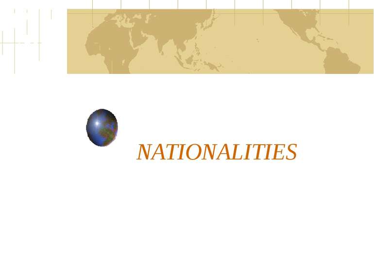 NATIONALITIES