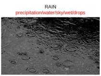 RAIN precipitation/water/sky/wet/drops