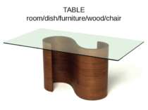 TABLE room/dish/furniture/wood/chair