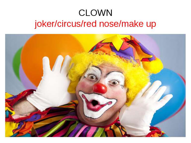 CLOWN joker/circus/red nose/make up