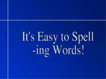 spelling-ing-words
