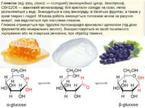 Глюкоза (від грец. γλυκύς — солодкий) (виноградний цукор, декстроза), С6Н12О6...