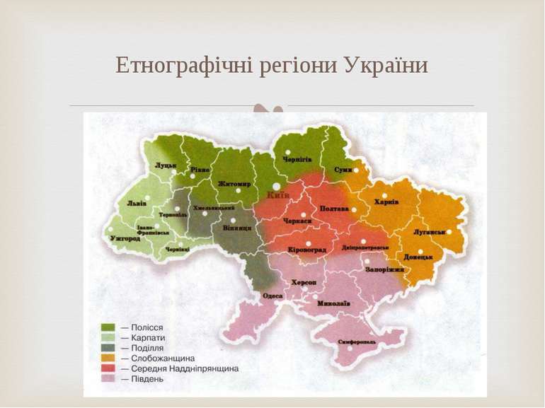 Етнографічні регіони України