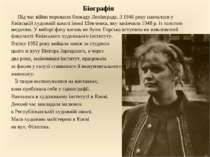 Біографія Під час війни пережила блокаду Ленінграда. З 1946 року навчалася у ...