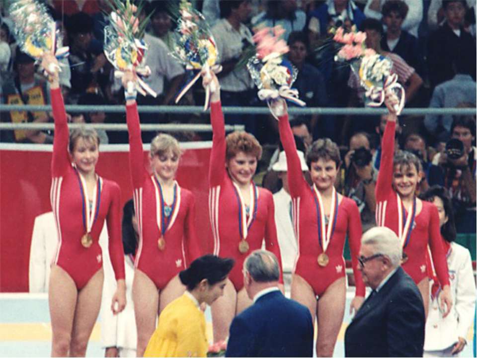 Советская олимпийская гимнастка. Назарова 1980г Олимпийская чемпионка.