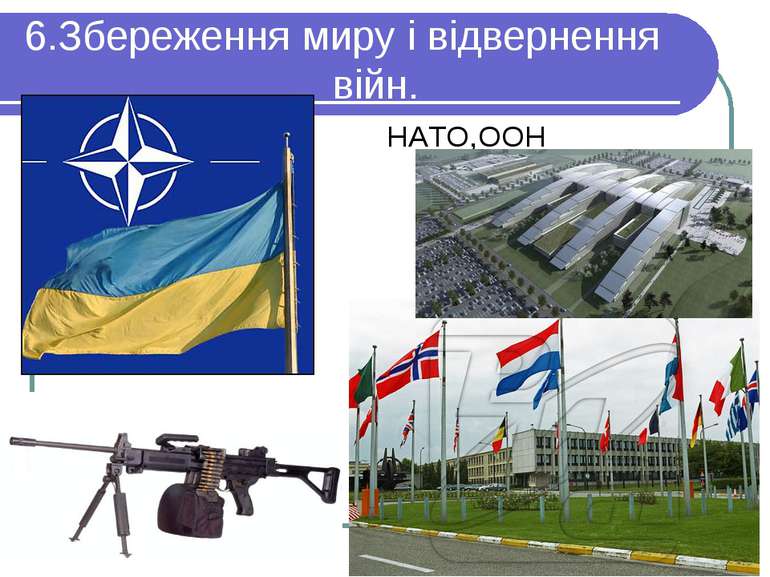6.Збереження миру і відвернення війн. НАТО,ООН