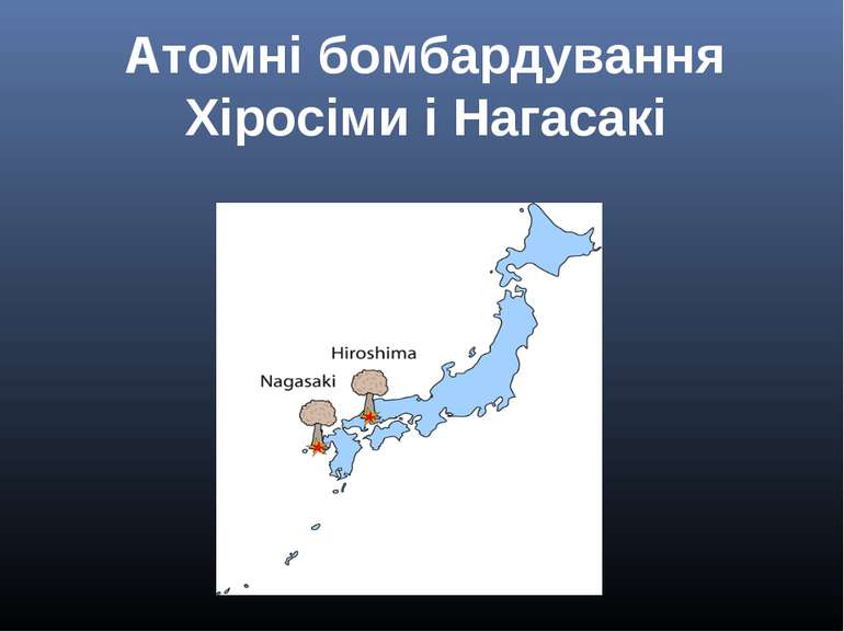 Атомні бомбардування Хіросіми і Нагасакі