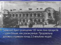 Червоний Хрест розподілив 120 тисяч тонн продуктів – удвічі більше, ніж роком...