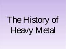 The history if heavy metal