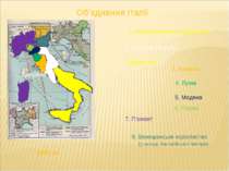 Об’єднання Італії 1859 рік 1. Неаполітанське королівство 2. Папська область Г...