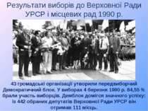 Результати виборів до Верховної Ради УРСР і місцевих рад 1990 р. 43 громадськ...