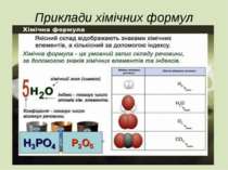 Приклади хімічних формул
