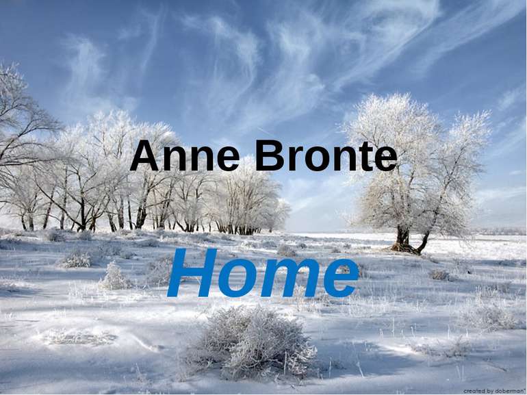 Anne Bronte Home