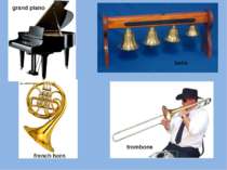 grand piano bells french horn trombone