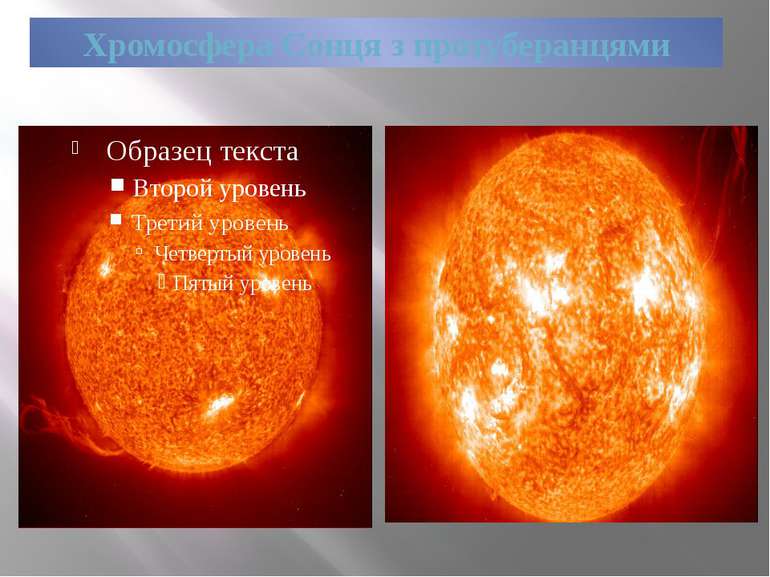Хромосфера Сонця з протуберанцями