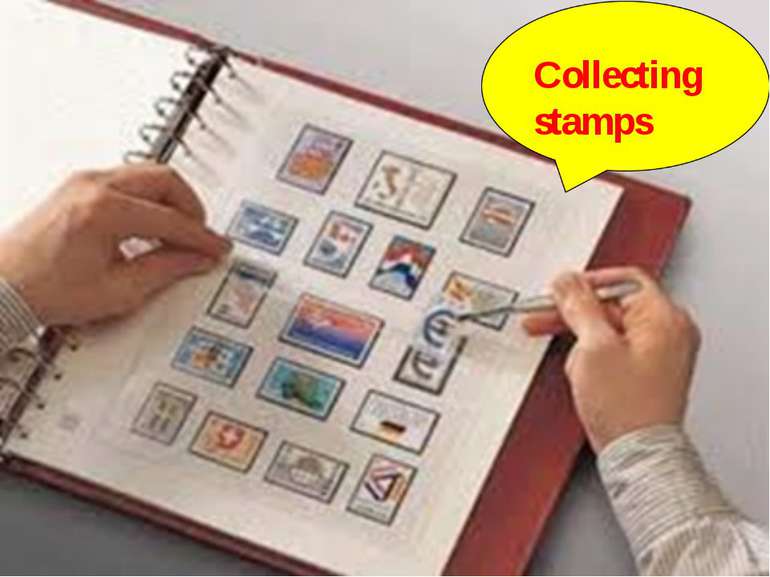 Collecting stamps