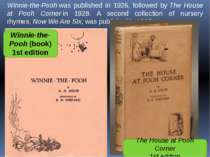 Winnie-the-Pooh was published in 1926, followed by The House at Pooh Corner i...
