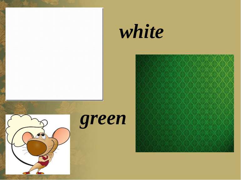 white green