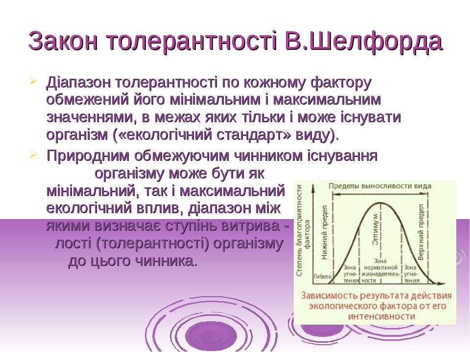 Картинки ЗАКОН ФАКТОРОВ ШЕЛФОРДА