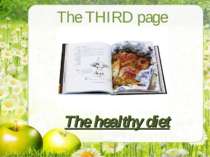 The THIRD page The healthy diet