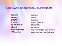 captain season player tryout to be proud shoot swish thump! Welcome! капітан ...
