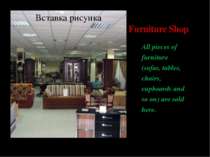 Furniture Shop All pieces of furniture (sofas, tables, chairs, cupboards and ...