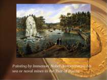 Painting by Immanuel Nobel demonstrating his sea or naval mines to the Tsar o...