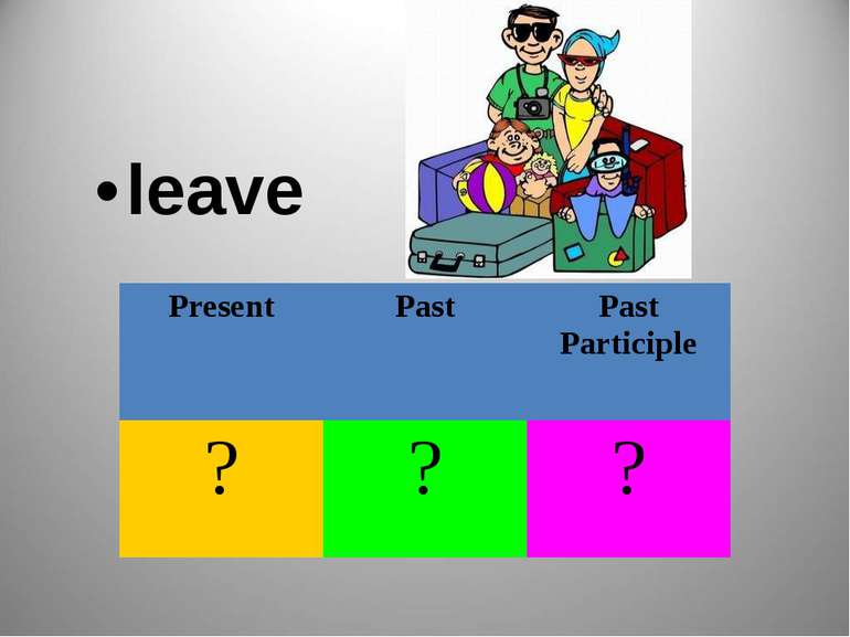 leave Present Past Past Participle ? ? ?