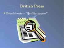 British Press Broadsheets – “Quality papers”