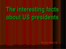The interesting facts about US presidents Nikishov Alexey 7-B