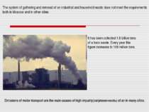 Emissions of motor transport are the main causes of high impurity(загрязненно...