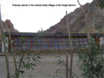 Primary school in the remote Kanji village of the Kargil district.