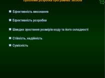М.Кононов © 2009 E-mail: mvk@univ.kiev.ua Ефективність виконання Проблеми роз...