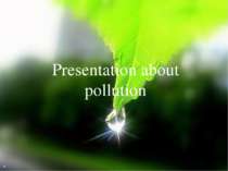 Presentation about pollution