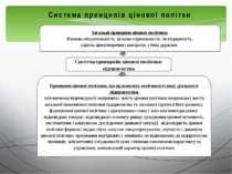 Система принципів цінової політики підприємства Загальні принципи цінової пол...