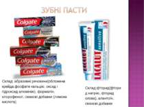 Склад: абразивні речовини(обложена крейда,фосфати кальцію, оксид і гідроксид ...