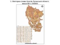 1. Векторна схема ґрунтів Луганської області, масштаб 1:200000