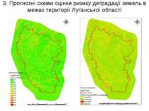 3. Прогнозні схеми оцінки ризику деградації земель в межах території Луганськ...