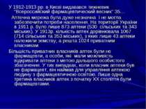 У 1912-1913 рр. в Києві видавався тижневик “Всероссийский фармацевтический ве...
