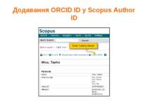 Додавання ORCID ID у Scopus Author ID