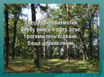 З бородою і бахматий, Вербу вмить в дугу зігне. І рогами пень підкине, Вище д...