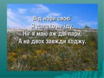 Від нори своєї Я далеко не іду. Ніг я маю аж дві пари, А на двох завжди ходжу.