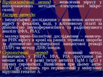 Вірусоскопічний метод - виявлення вірусу у випорожненнях методом електронної ...