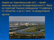 Аварія на Чорнобильській АЕС – гіркий приклад людської безвідповідальності. Л...