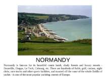 NORMANDY Normandy is famous for its beautiful coasts harsh, shady forests and...